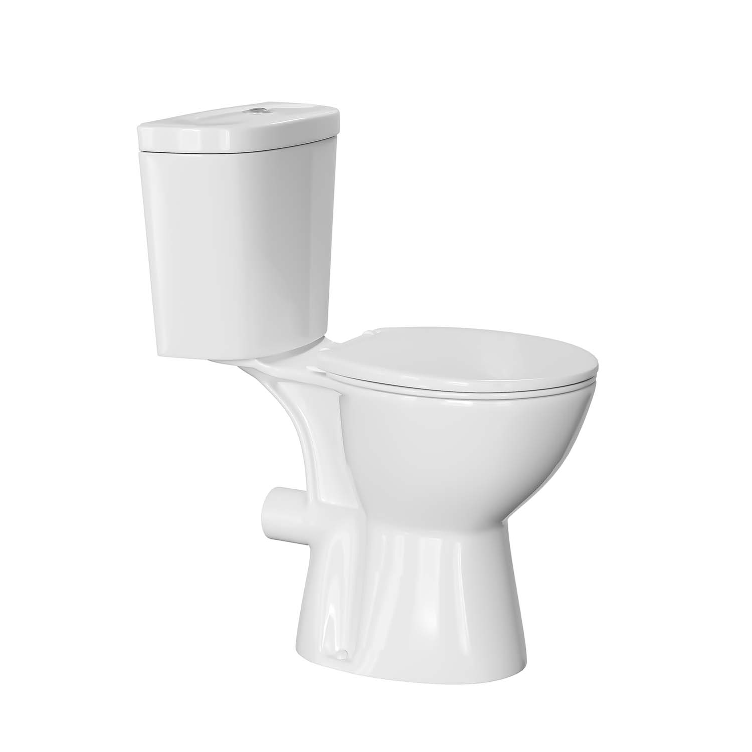 19'' Height Rear Discharge Tall Toilet with Dual Flush 1.28/0.8GPF
