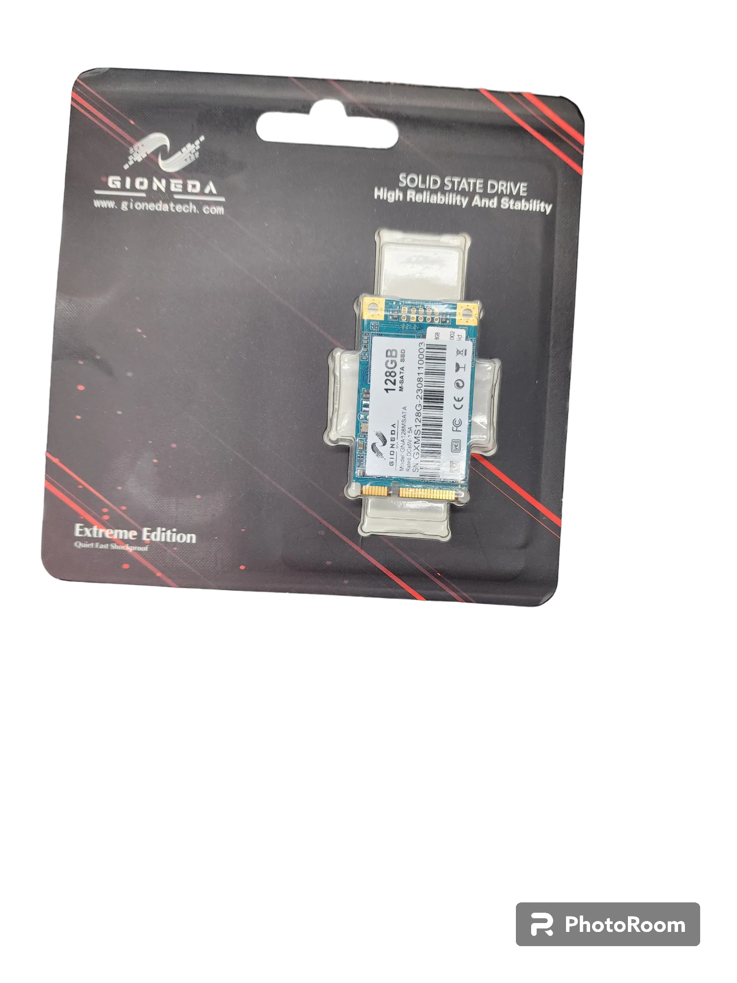 GIONEDA 128GB NVMe Extreme Edition SSD (Model # GNA128MSATA)