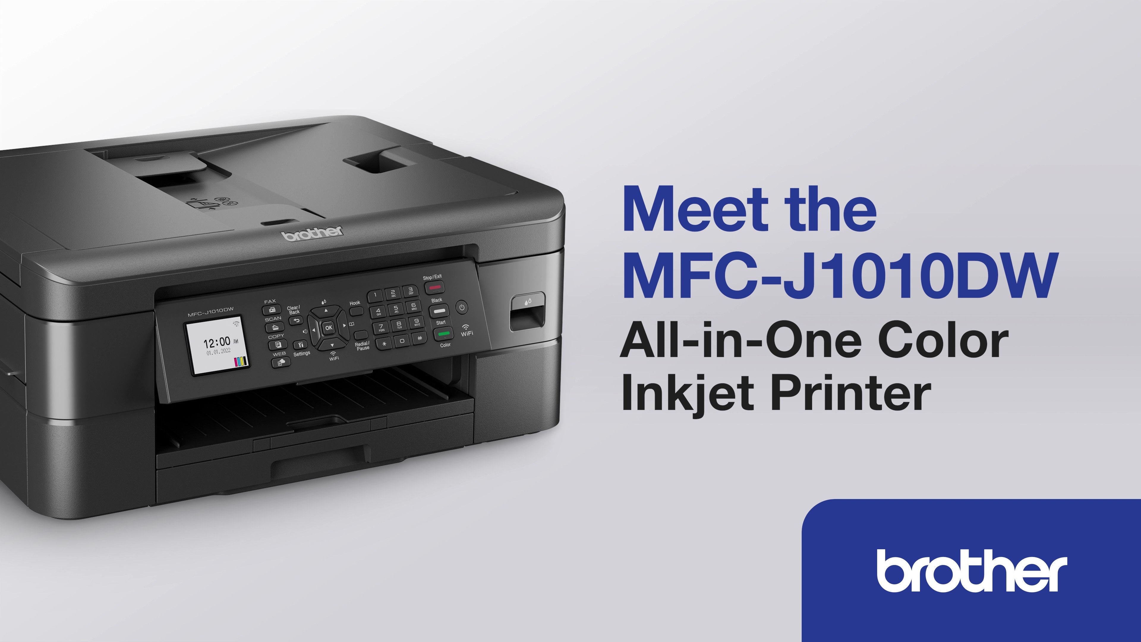 Brother MFCJ1010DW Wireless Color All-in-One Inkjet Printer