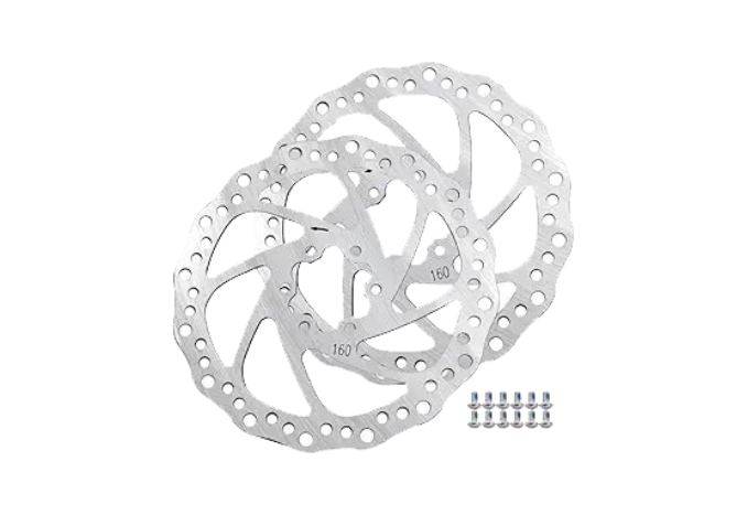 160mm Disc Brake Rotor with 6 Bolts, 2 Pack Brake Disc