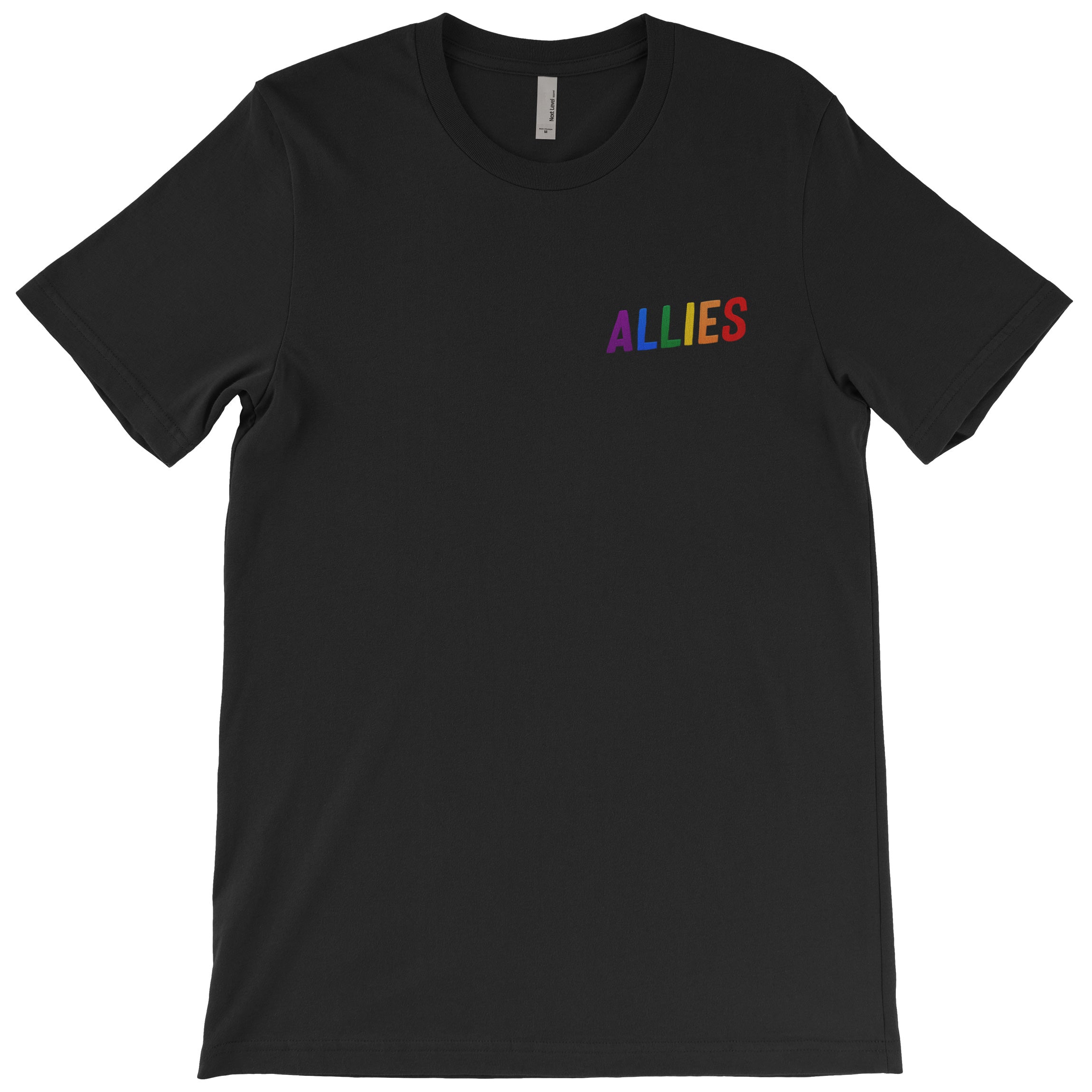 Allies Rainbow Chest Print T-shirt