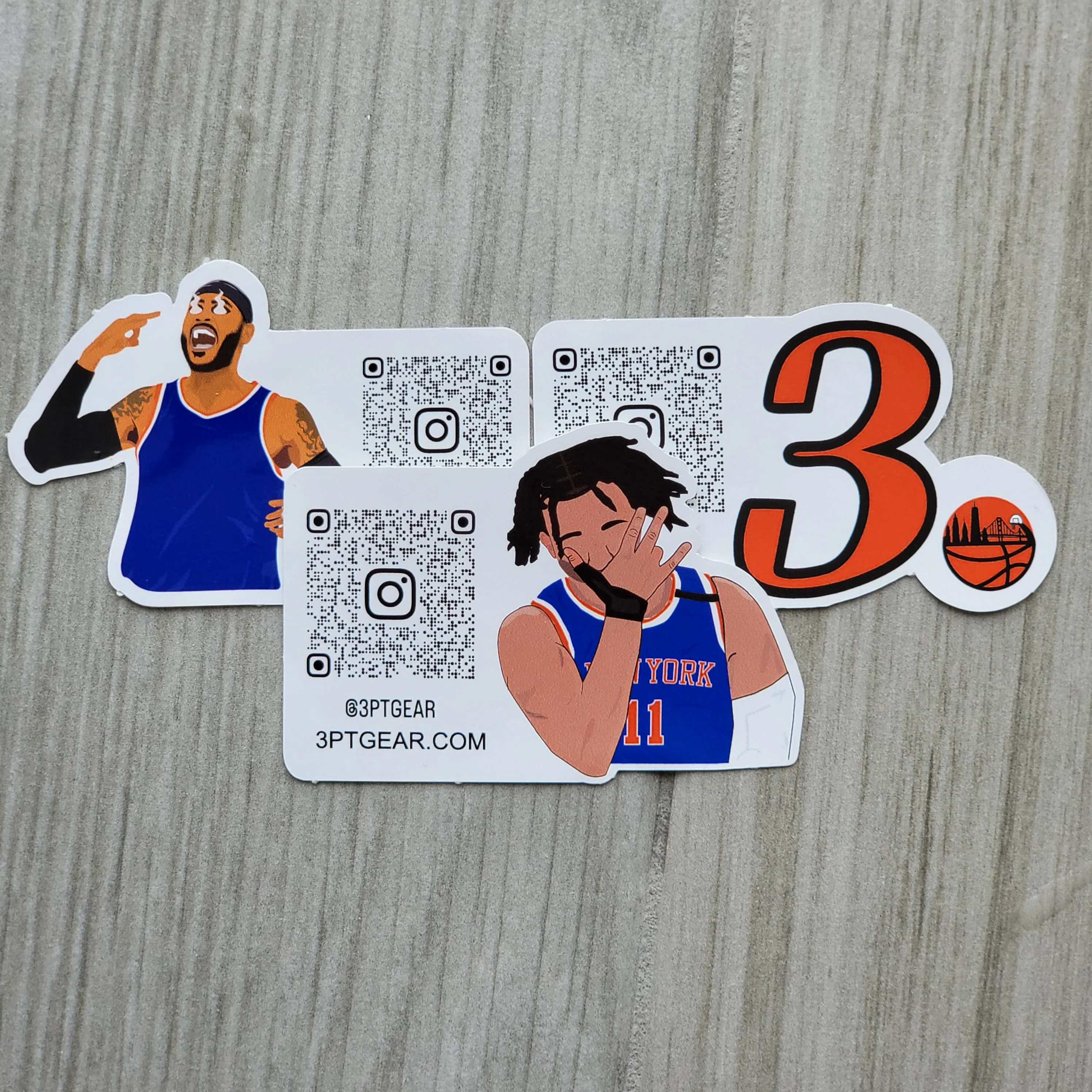 Knicks Jalen Brunson Carmelo Anthony Sticker Pack