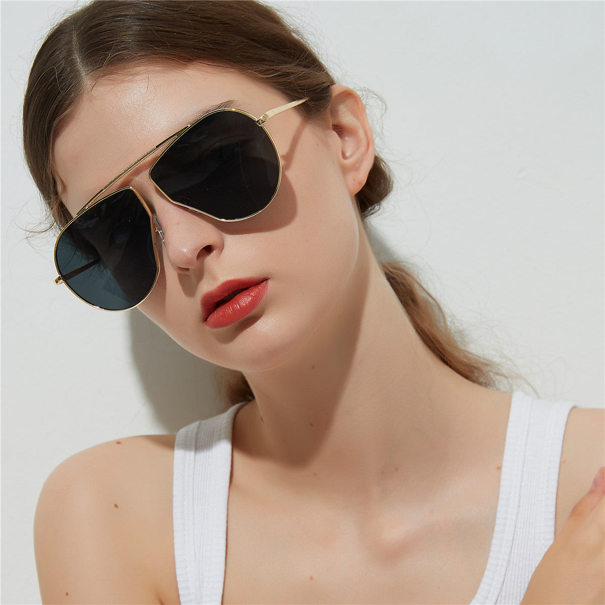 Metal Frame Sunglasses For Women