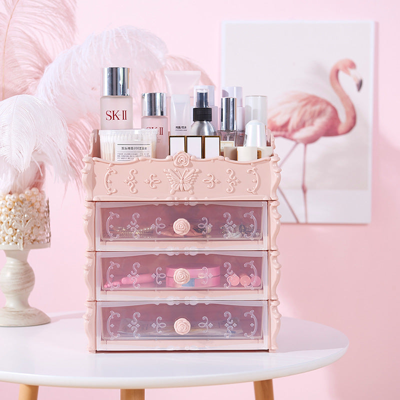 Transparent Makeup Organizer Cosmetic Storage Box