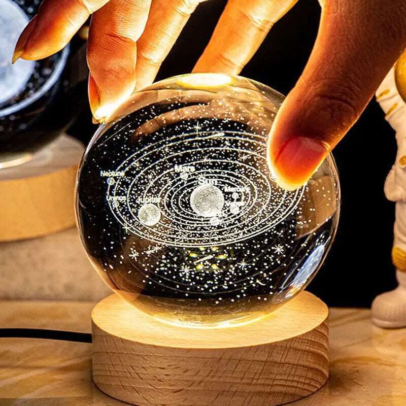 LED Galaxy Crystal Ball Night Light