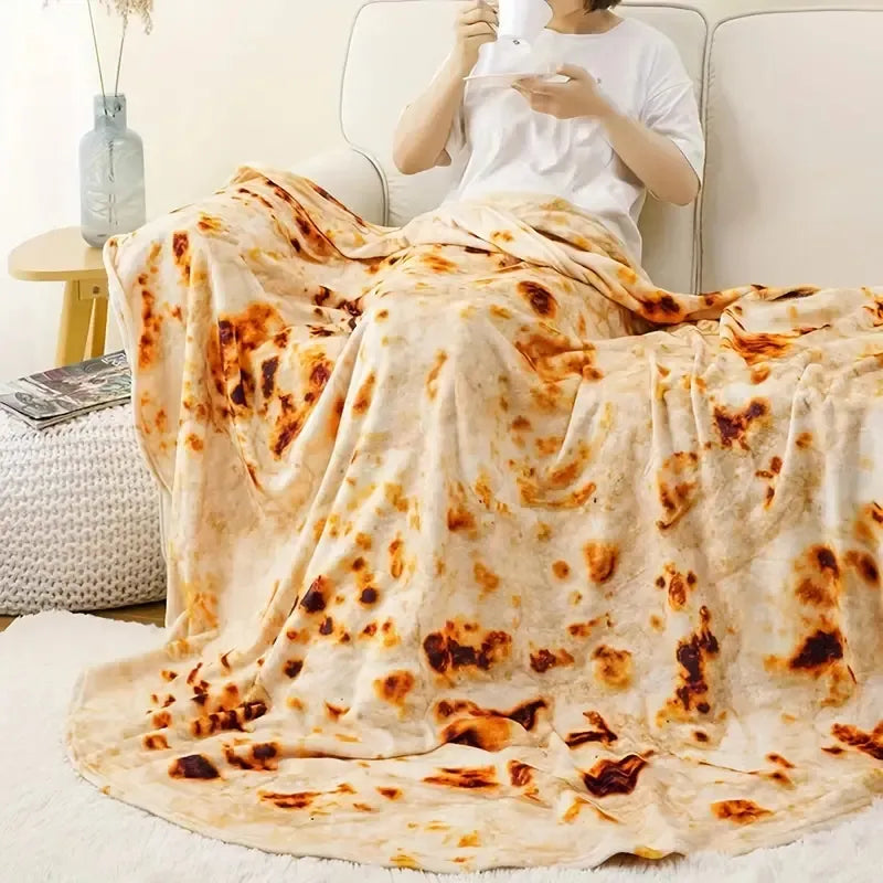 Tortilla Pattern Nap Blanket Throw