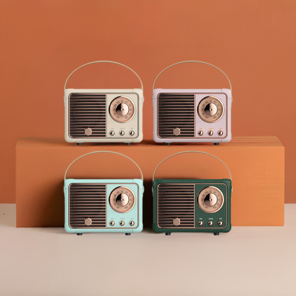 Bluetooth Compact Retro Speakers