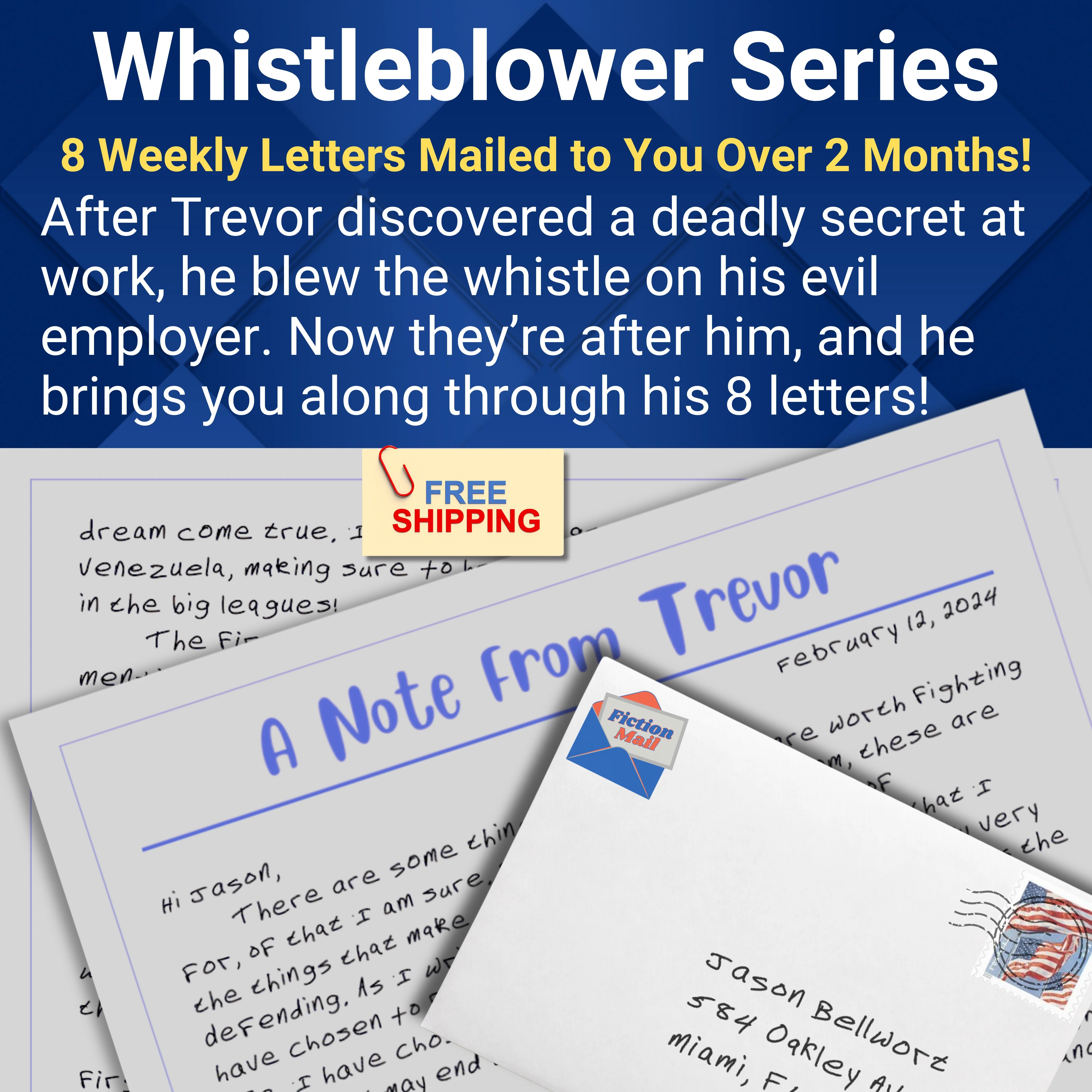 Whistleblower Series - 8 Weekly Letters From Trevor Mailed Over 2 Months