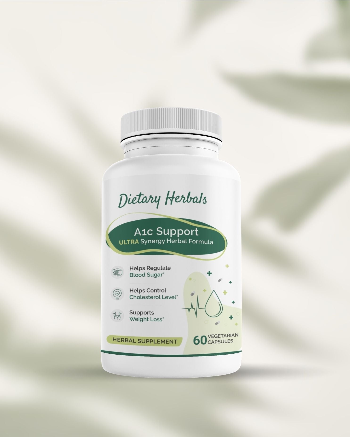 A1c Support Capsules - Diabetes Herbal Remedy 60 Caps