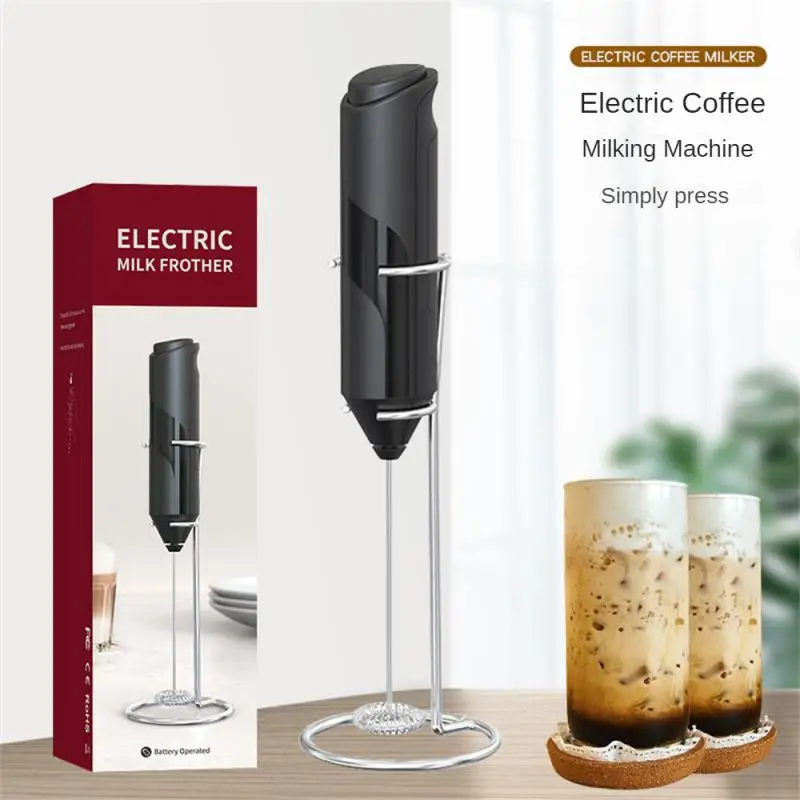 Electric Milk Frother Stick Portable Mini Drink Mixer Coffee Brush Battery Operated for Latte Matcha Tea Cappuccino