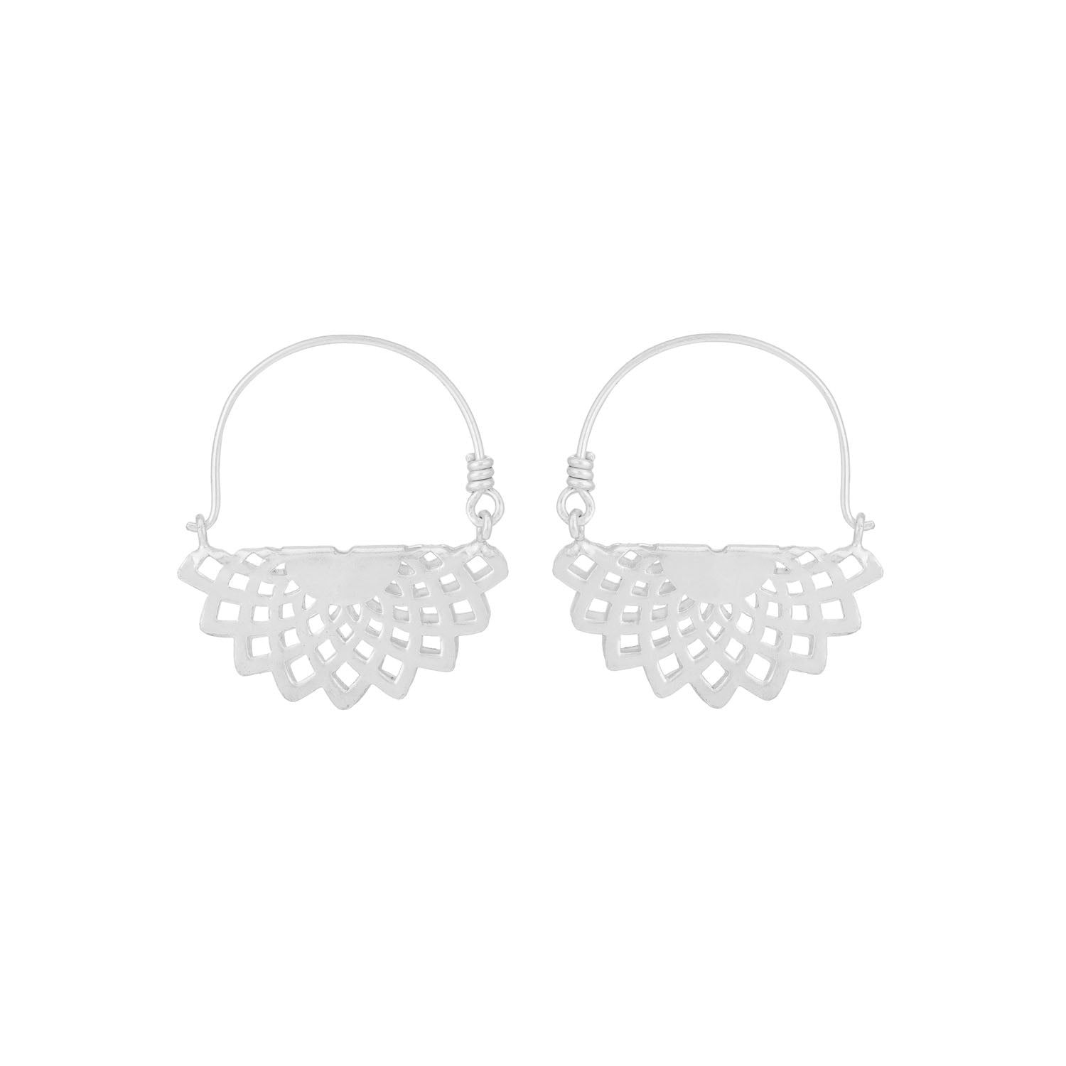 Kritha Hoops Silver