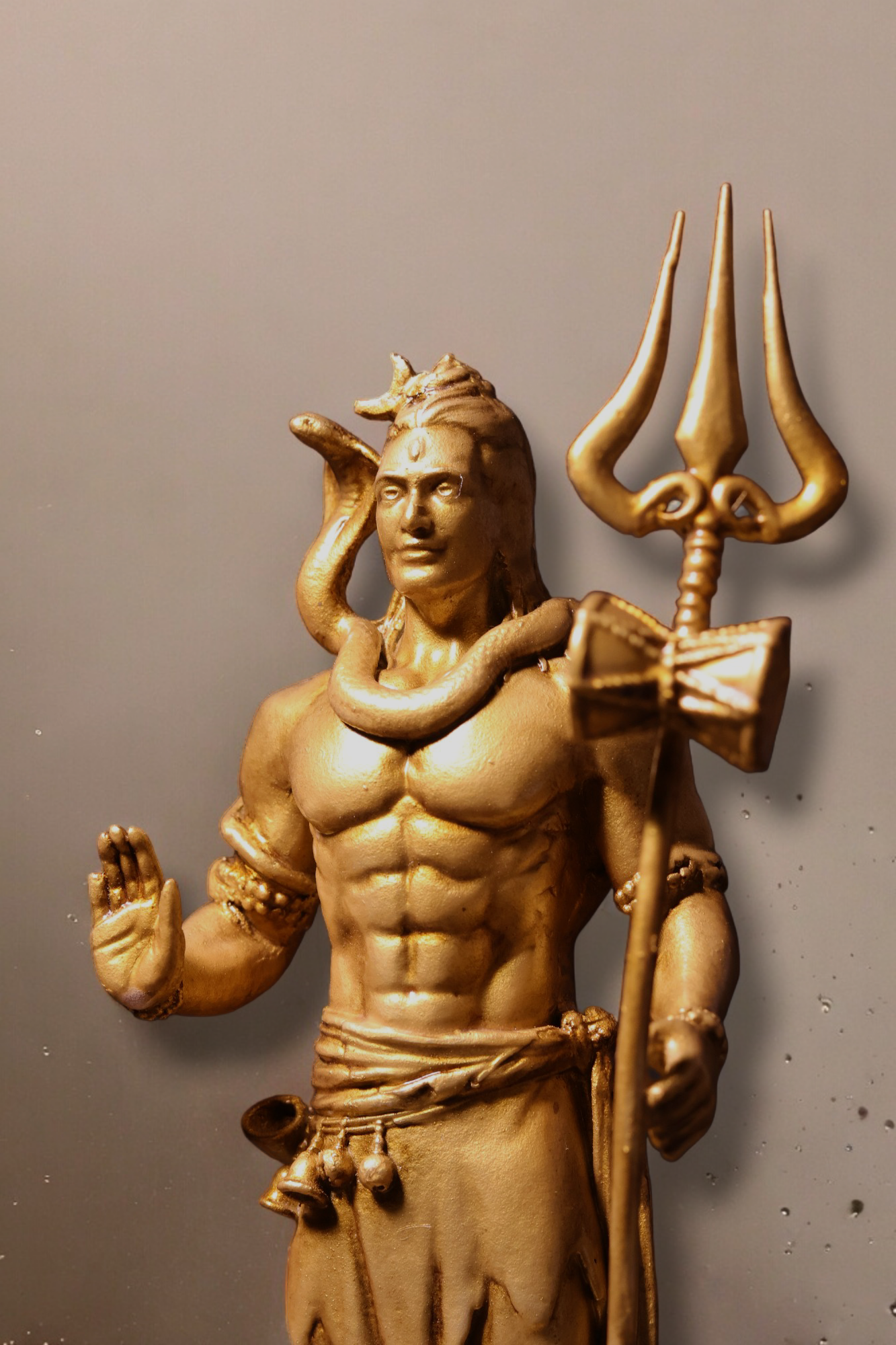 Shiv Ji Statue with Trishul - Divine Guardian