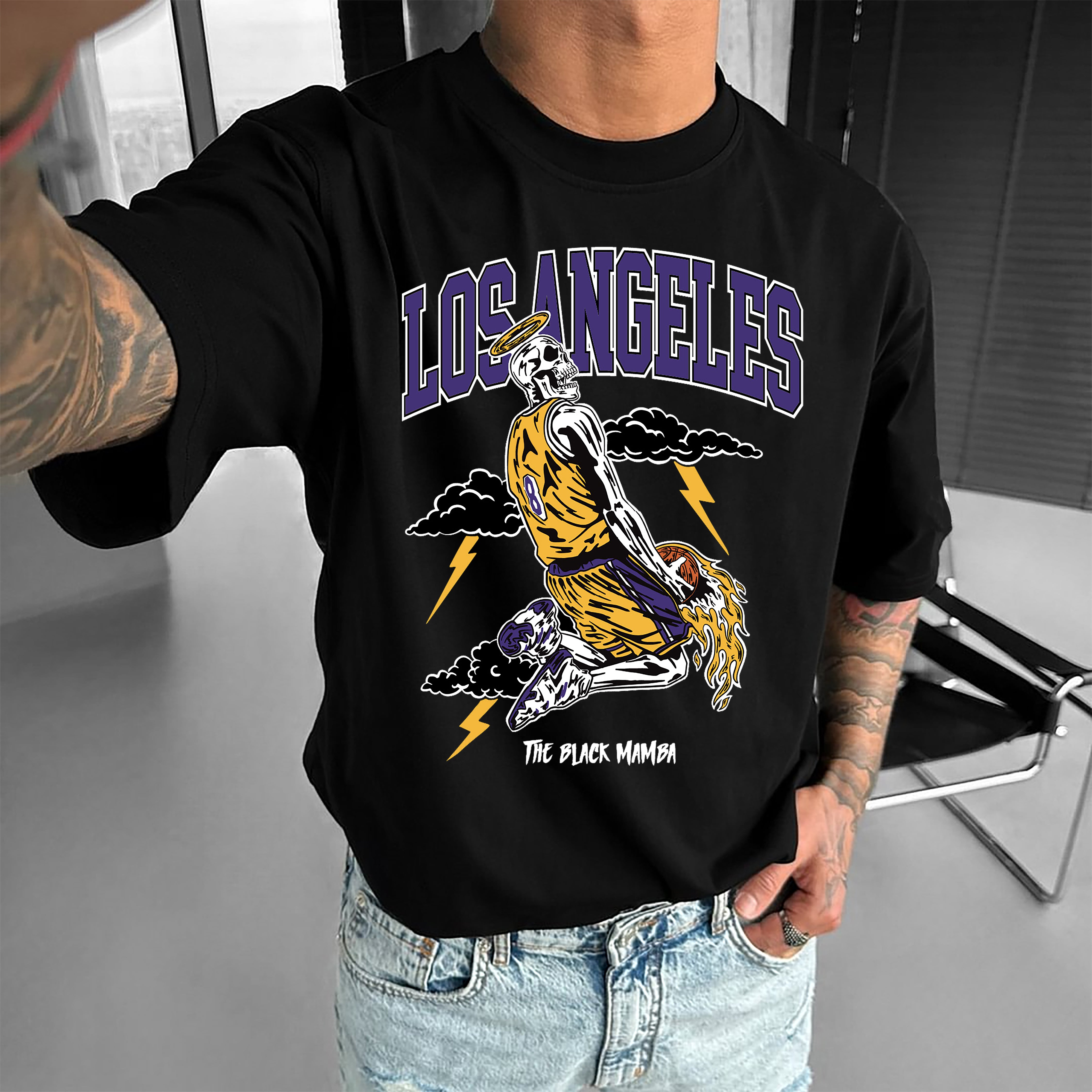 Men's Los Angeles 8 Basketball T-Shirt