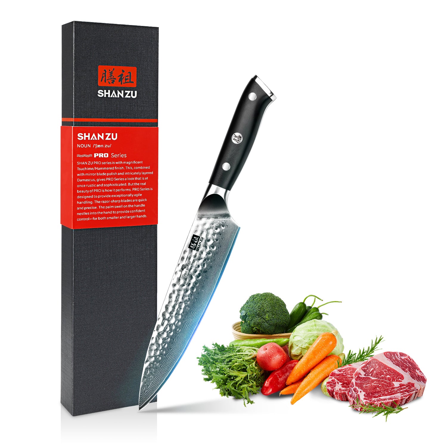 PRO Damascus Chef Knife Plus