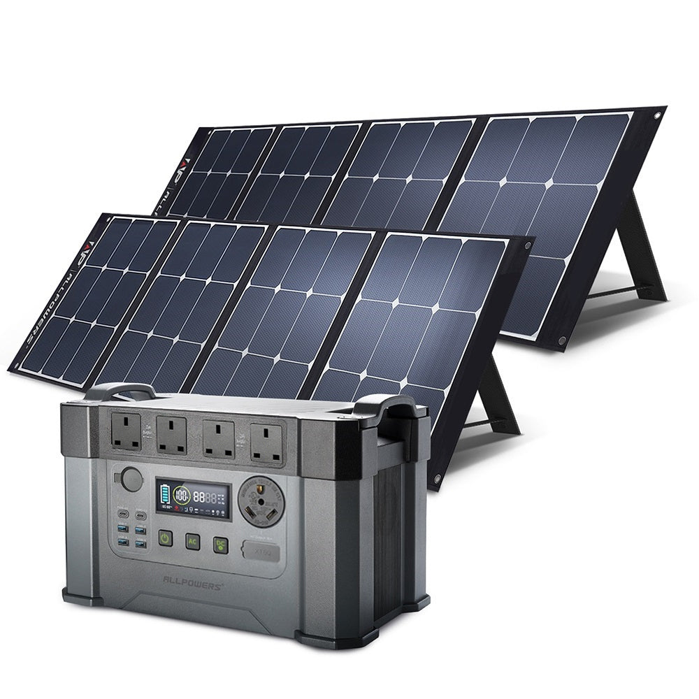 ALLPOWERS Solar Generator 2400W (S2000 Pro+ SP035 200W Solar Panel with Monocrystalline Cell)