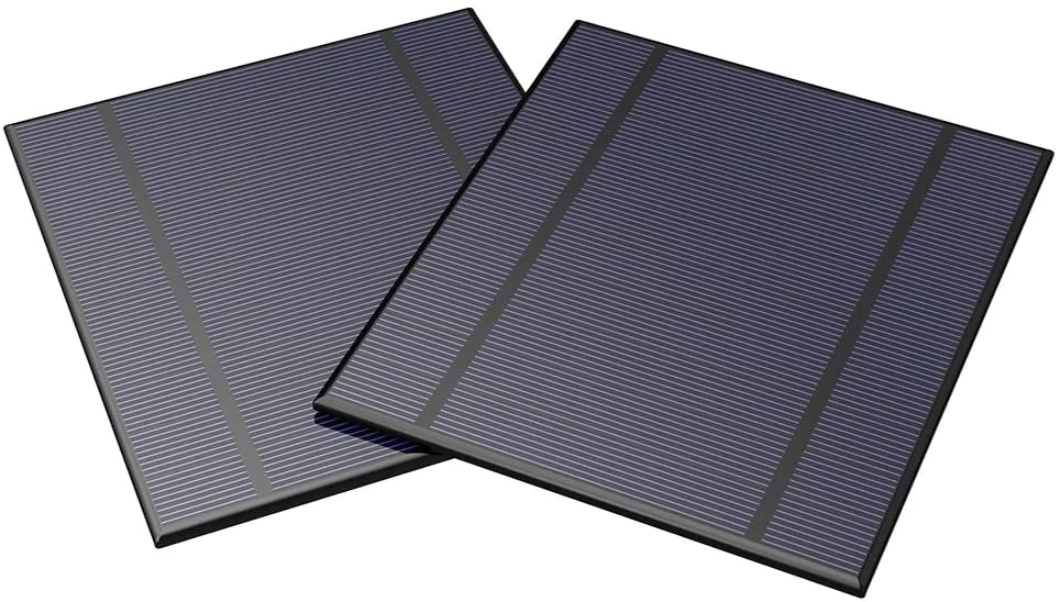ALLPOWERS 2 Pieces 2.5W 5V/500mAh Mini DIY Solar Panel Charger Kit (Solar Cell Only)