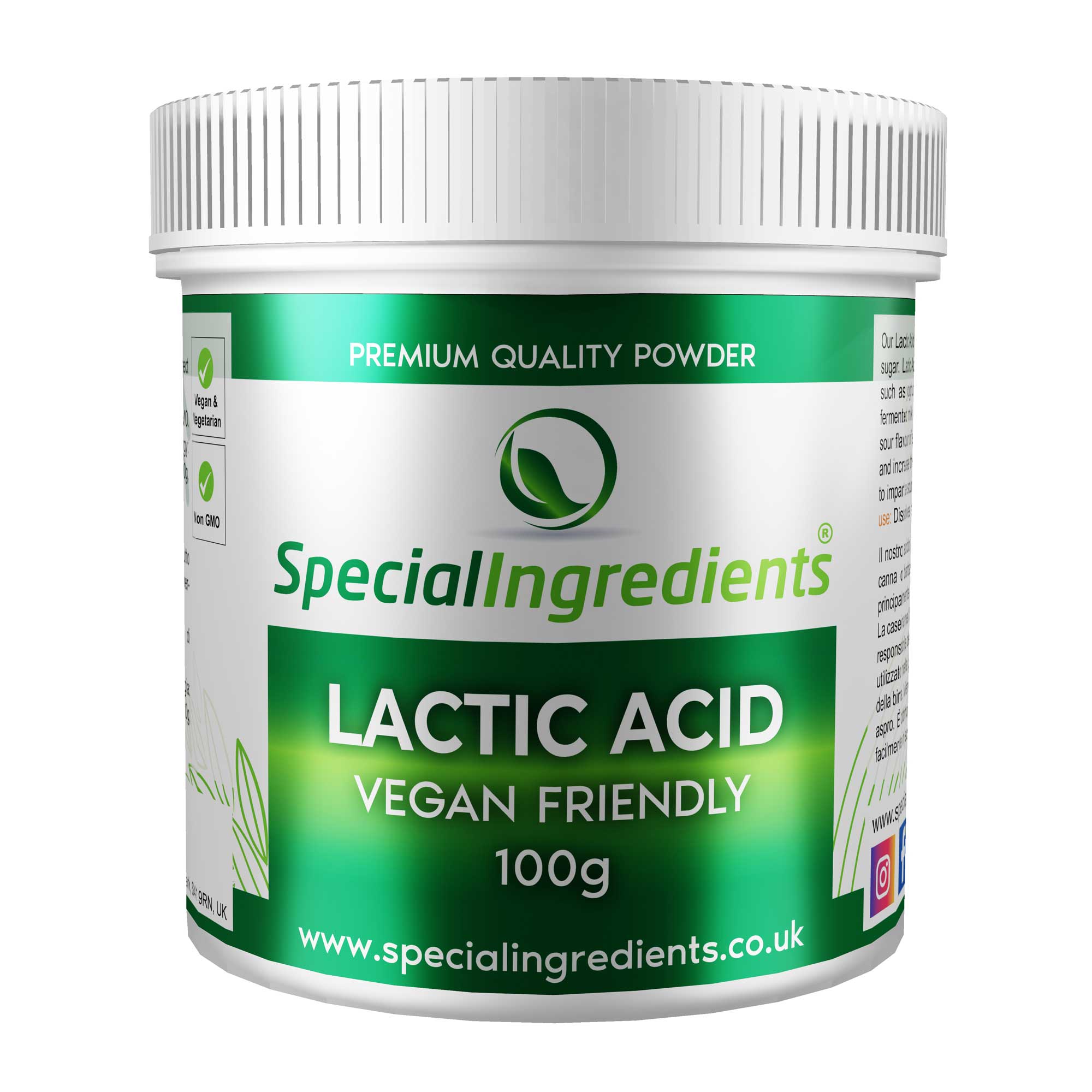 Lactic Acid Powder ( Vegan friendly ) 100g