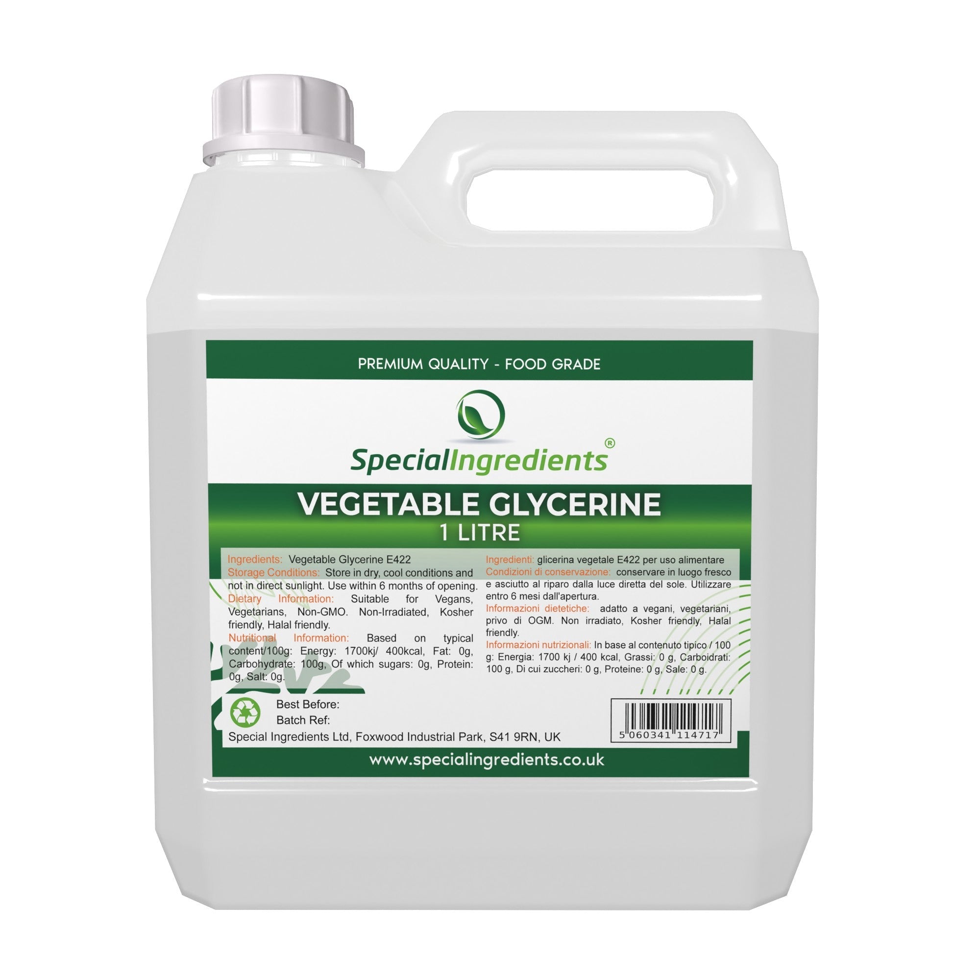 Vegetable Glycerine 1 Litre