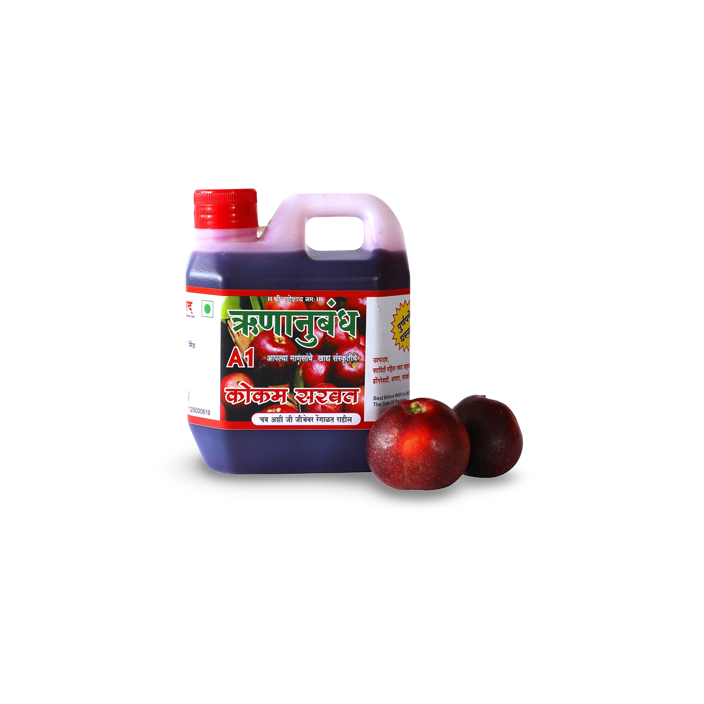 RUNANUBANDH Kokam Sharbat, Natural Ingredients, No Artificial Essence, Pack of 1000 ml