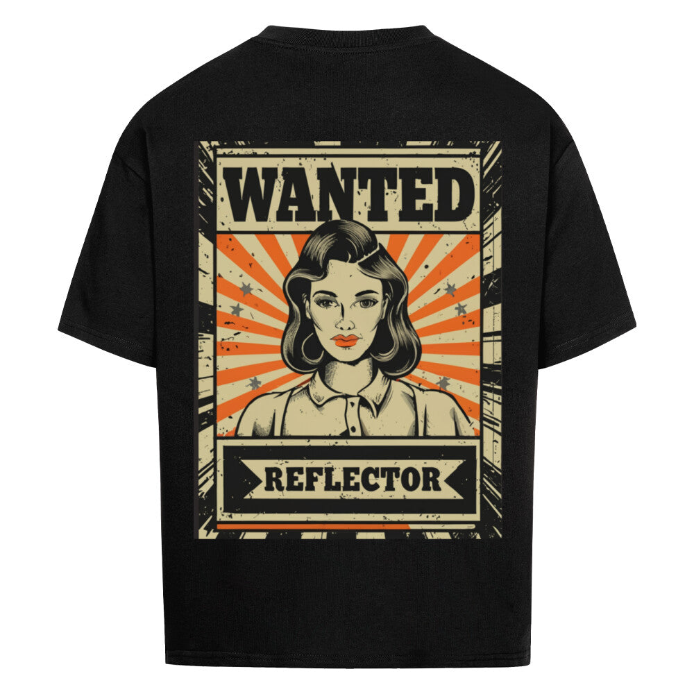 Wanted Reflector Oversized Shirt BACKPRINT