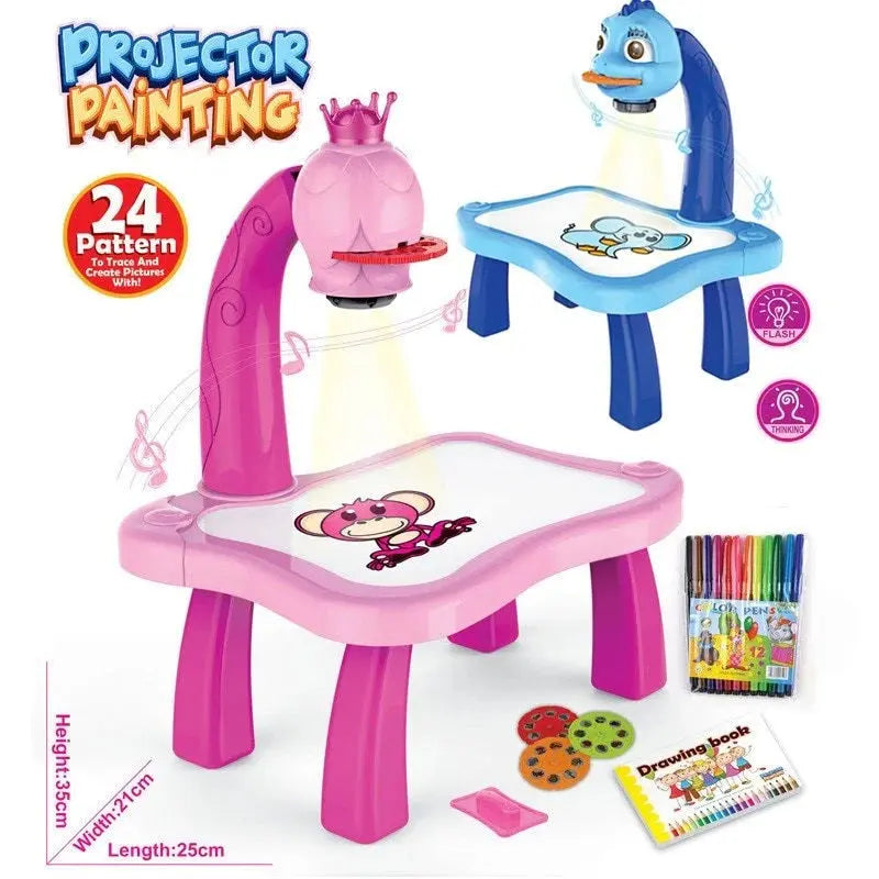 Kids' LED Projector Art Table-Kids LED projector