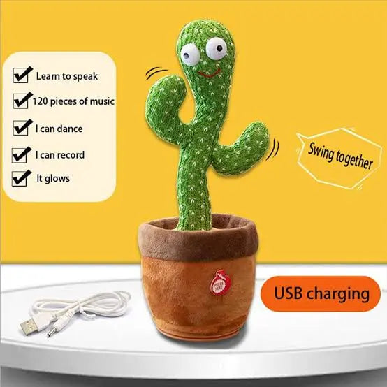 USB Dancing Cactus Plush Toy-Dancing Plush Cactus