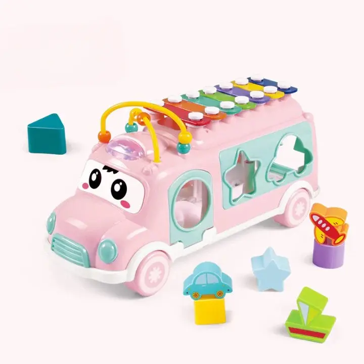 Xylophone Bus Toy with Beads-beads toy