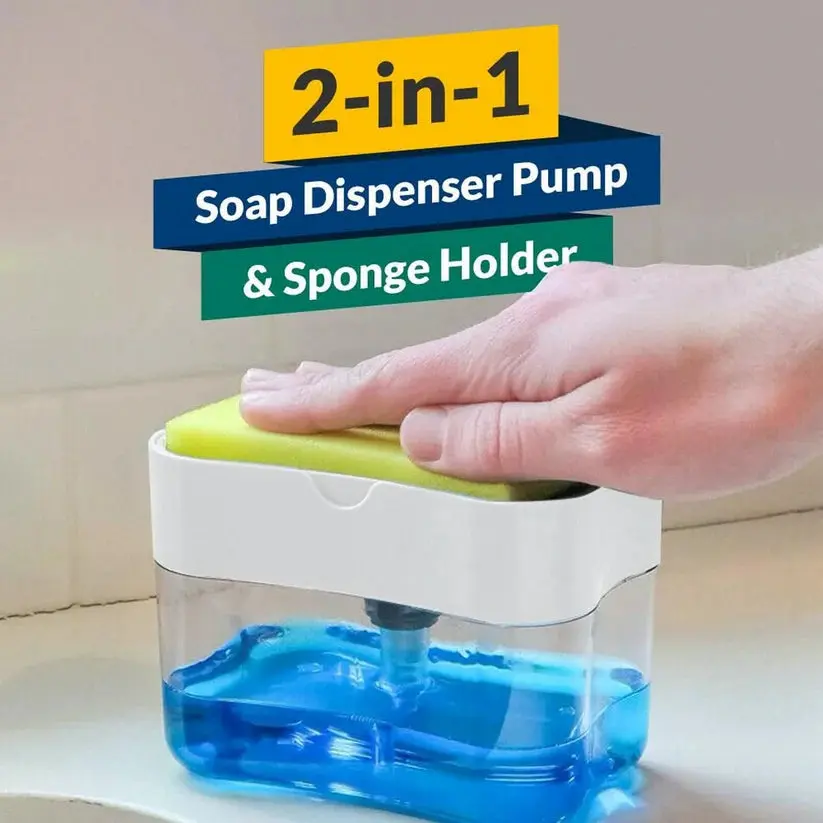 2-in-1 Soap Dispenser and Scrubber