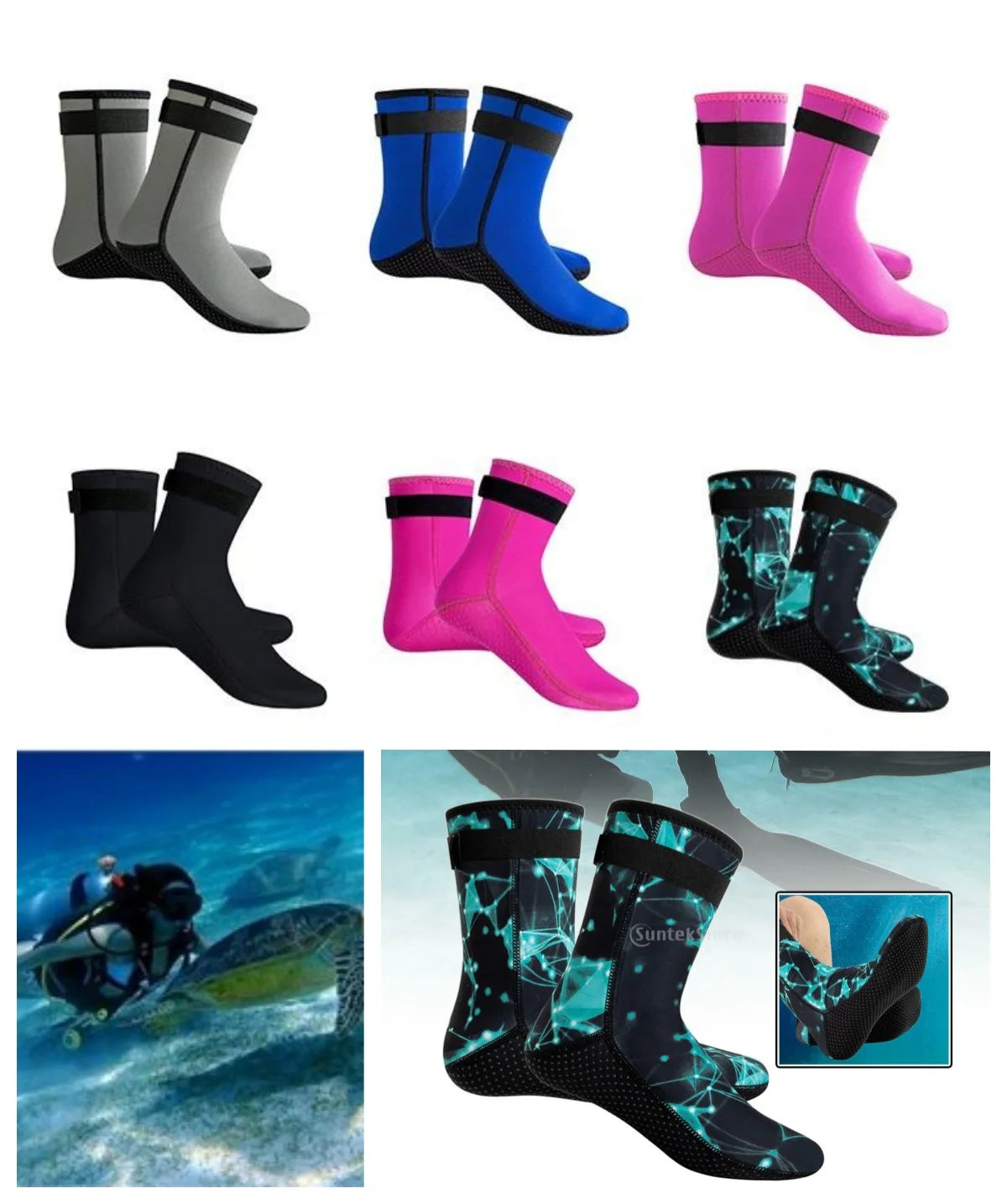 Diving Socks Neoprene Wetsuit Shoes