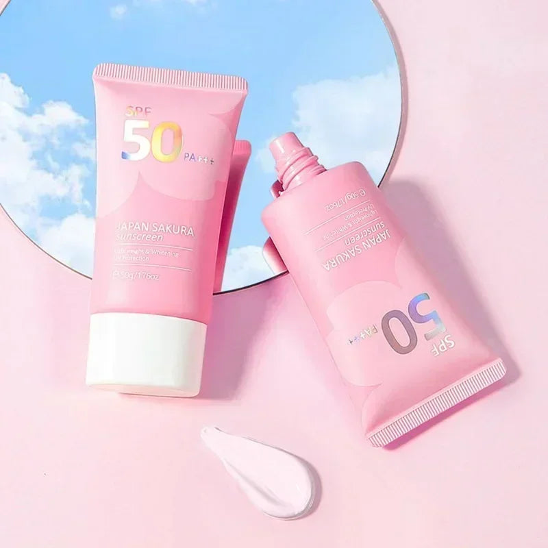 Sakura Sunscreen Cream Facial Sun Block Spf50