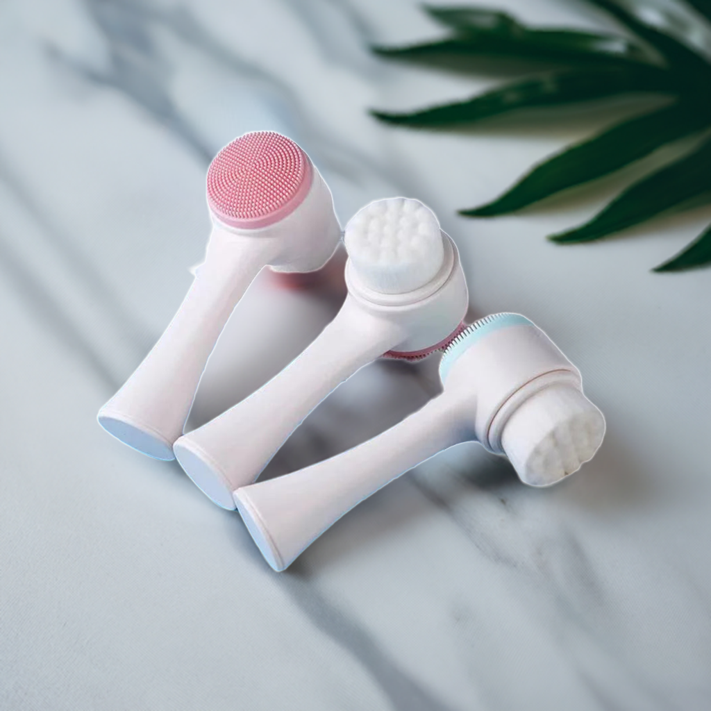 Double-Sided Face Cleansing Brush