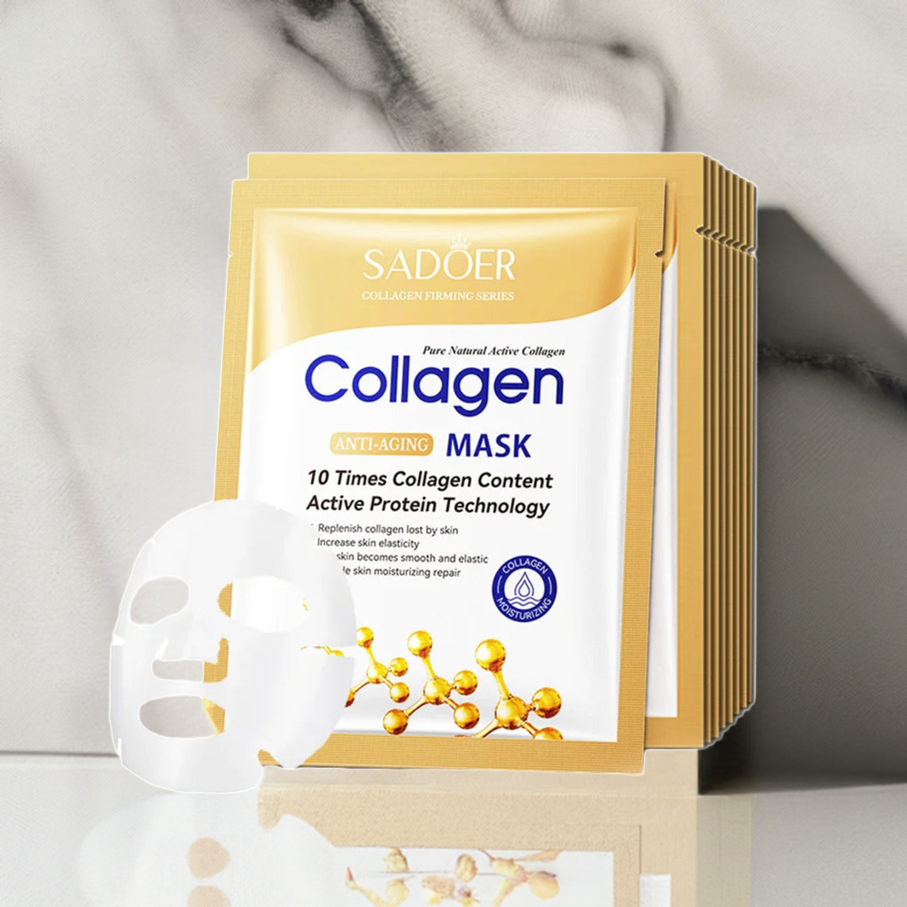 10pcs SADOER Collagen Face Mask