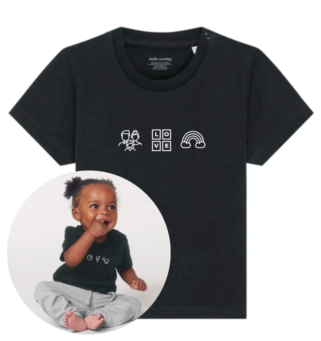 Personaliertes Premium T-Shirt für Babies aus Bio-Baumwolle