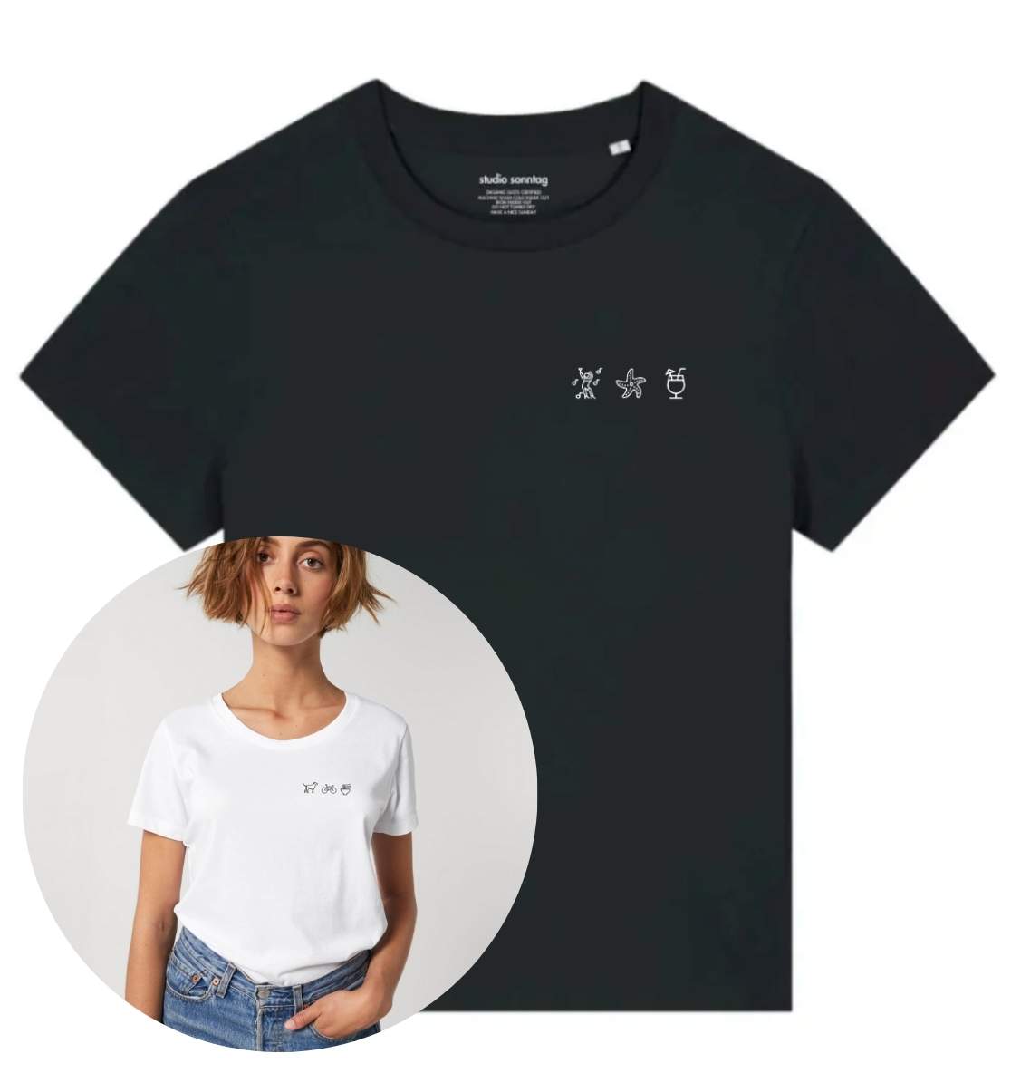 Personaliertes Premium T-Shirt für Frauen aus Bio-Baumwolle