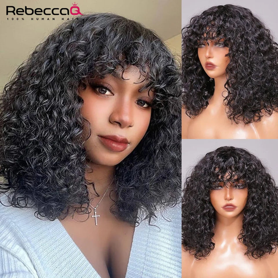 Short Curly Bob Human Hair