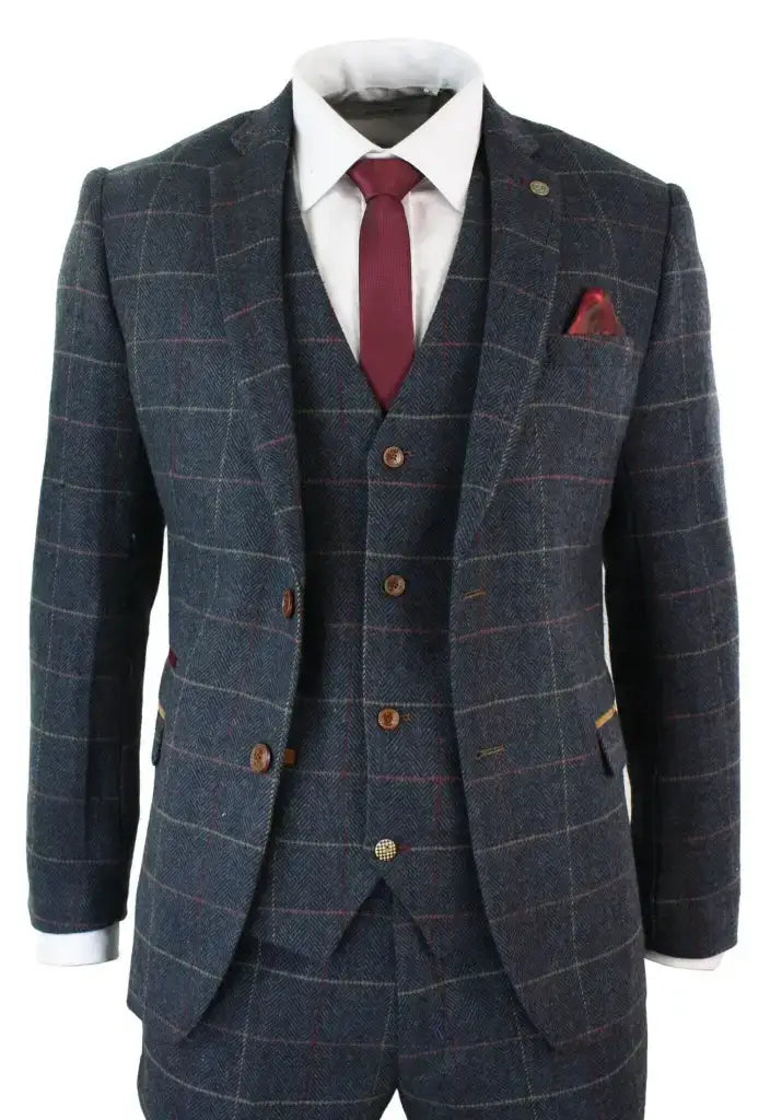 Driedelig pak Tweed Eton