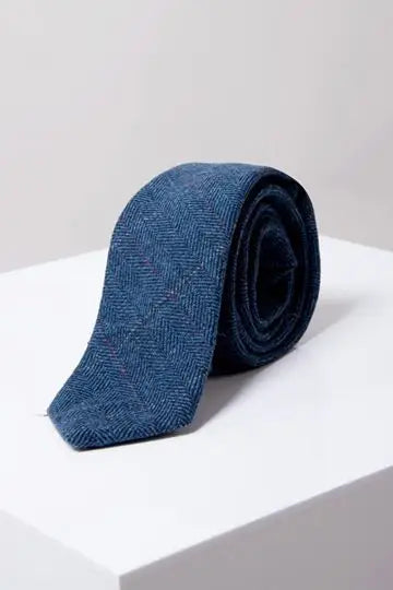 Stropdas dion blue tweed stijl