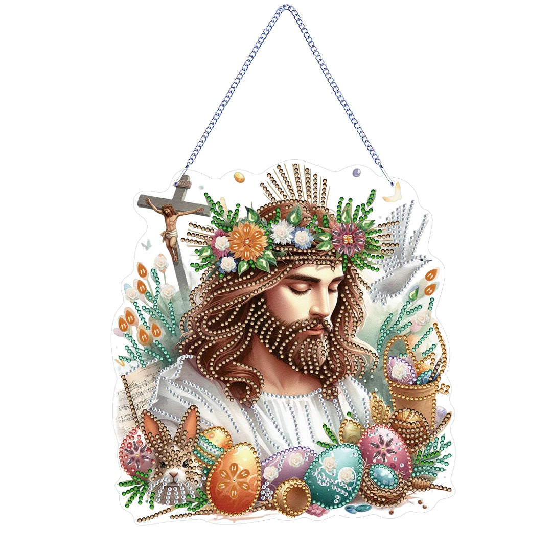 DIY Easter Jesus Ornaments Hanging Kit