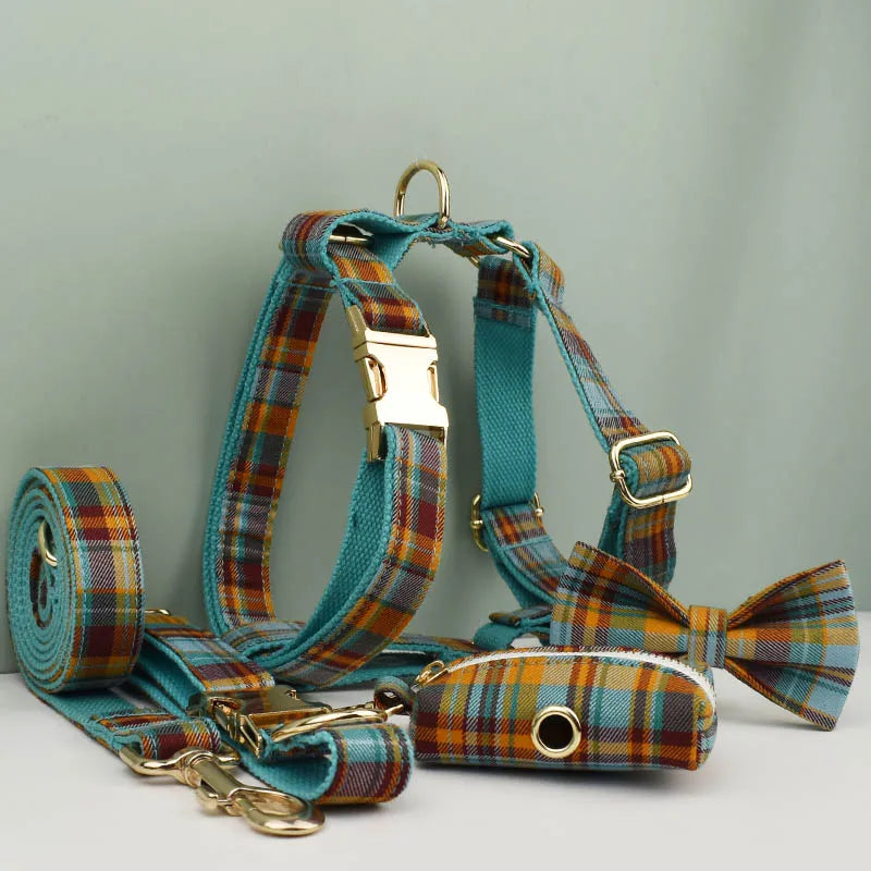 Personalized Dog Collar Leashes Harness | High Quality Custom Design Logo