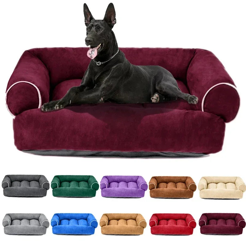 Soft Sponge Dog Sofa Deerskin Fleece Soft Medium Dog Bed for the Sofa Sleep Bed Pet Bed for a Small Dog Winter Pet Bed Washable