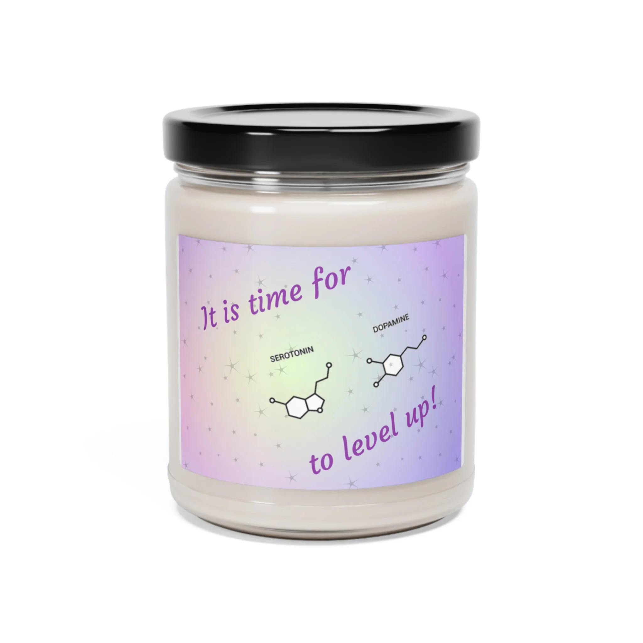 Happiness hormone themed  Scented Soy Candle, 9oz