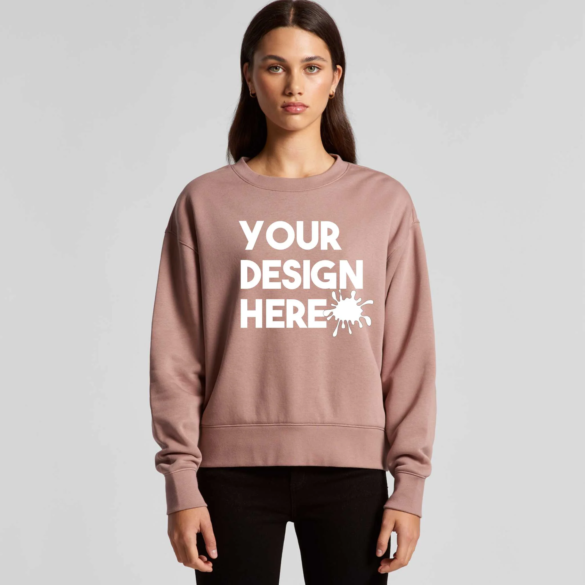 WOMENS CREWNECK SWEATSHIRT (RELAX FIT)