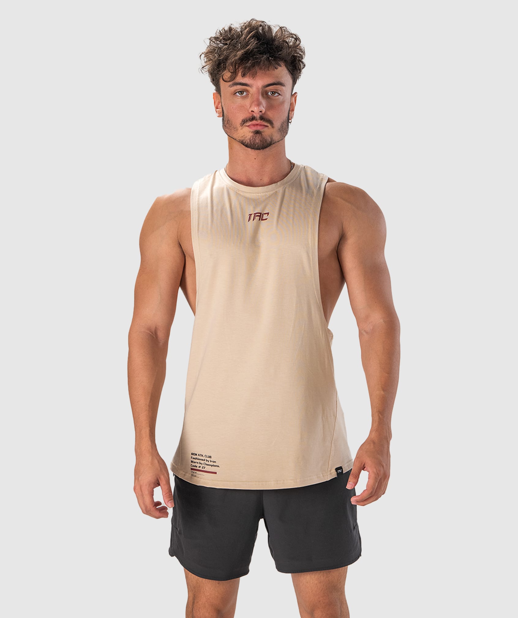 Lifting Drop Arm Tank  Off-White