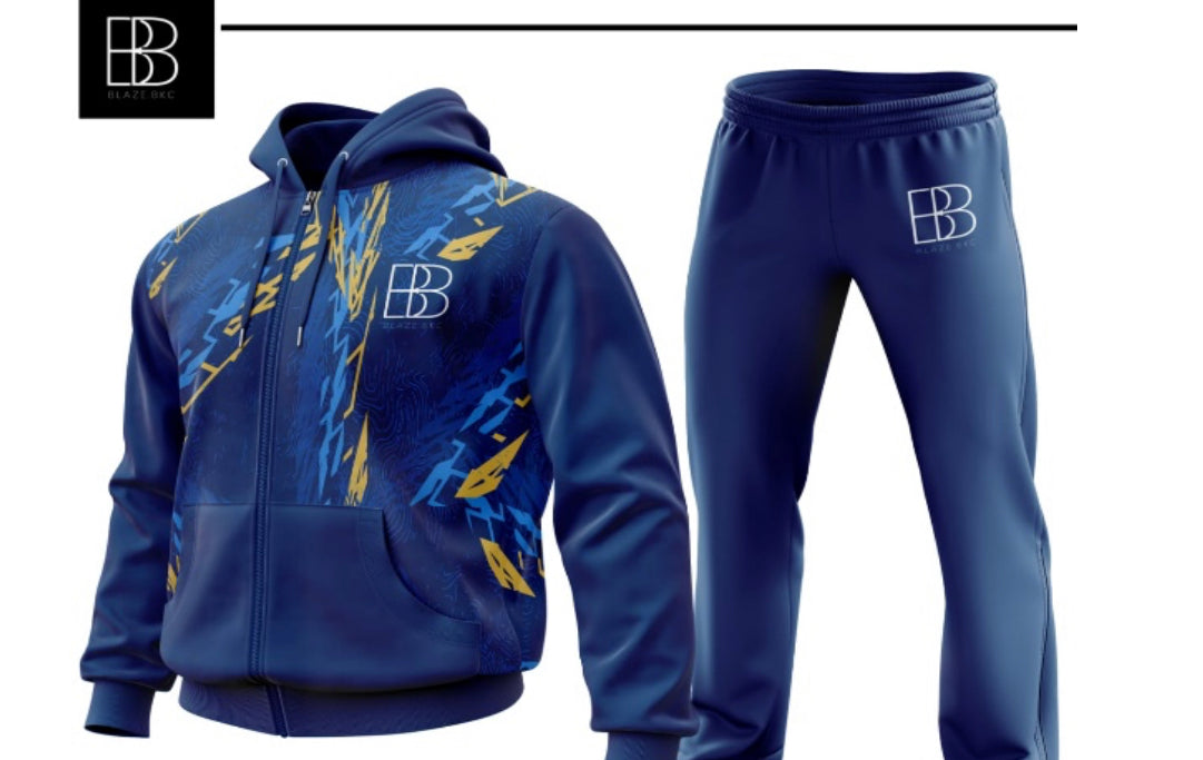 BLAZE.BKC BLUECHAINED TRACKSUIT SET