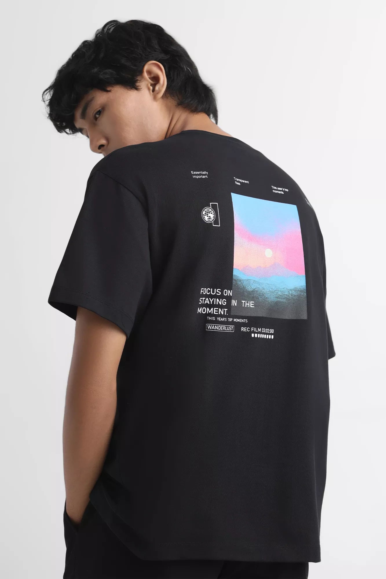 Bold Back Graphic Print Regular Fit Tee