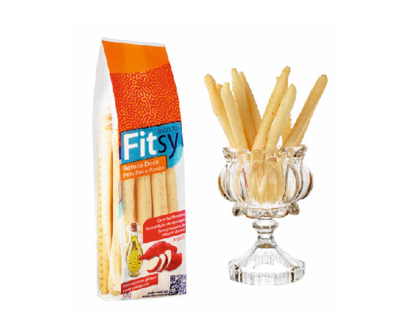 Snack de Polvilho e Batata-doce 50g Fitsy