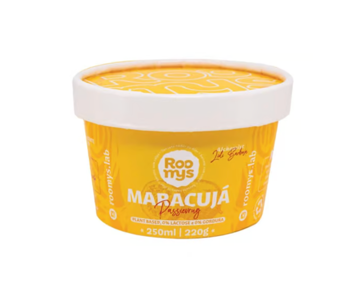 Sorvete Vegano Maracujá 100ml Roomys