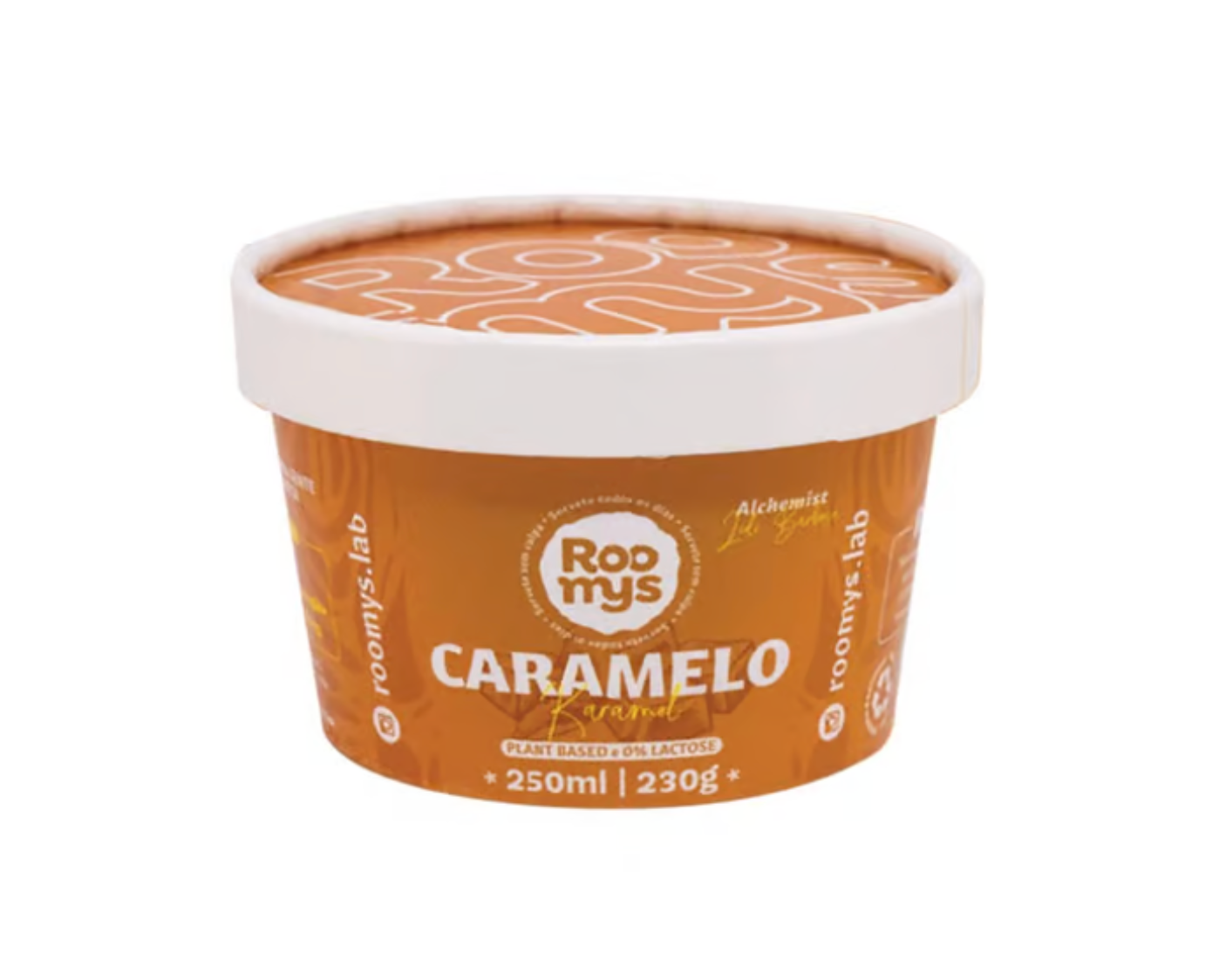 Sorvete Vegano Caramelo 100ml Roomys