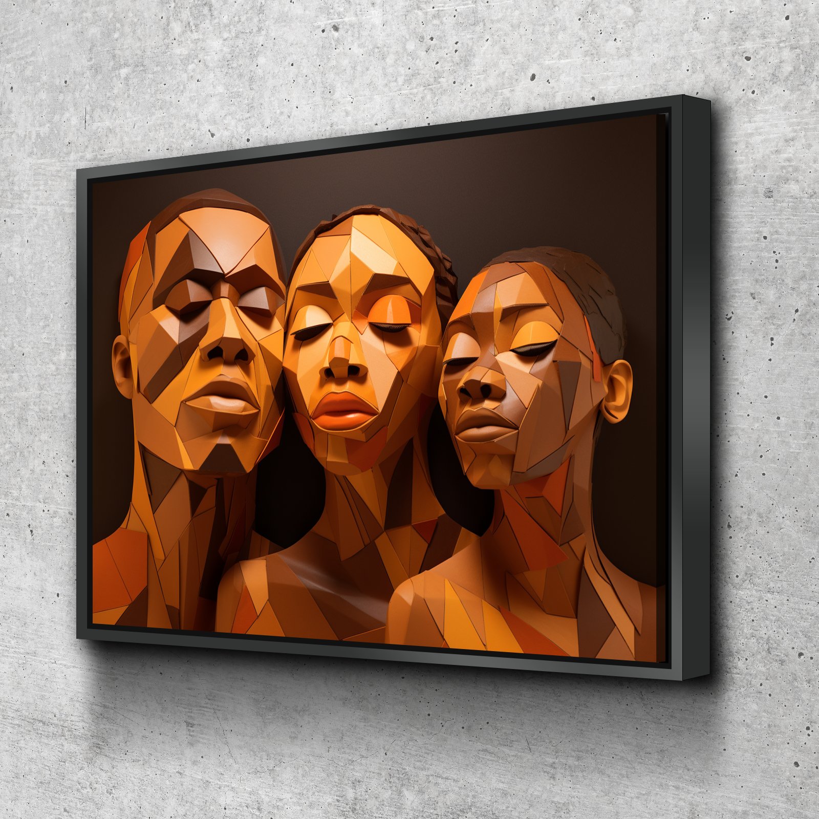 African American Wall Art | African Canvas Art | Canvas Wall Art | Black History Month Faces Canvas Art v9