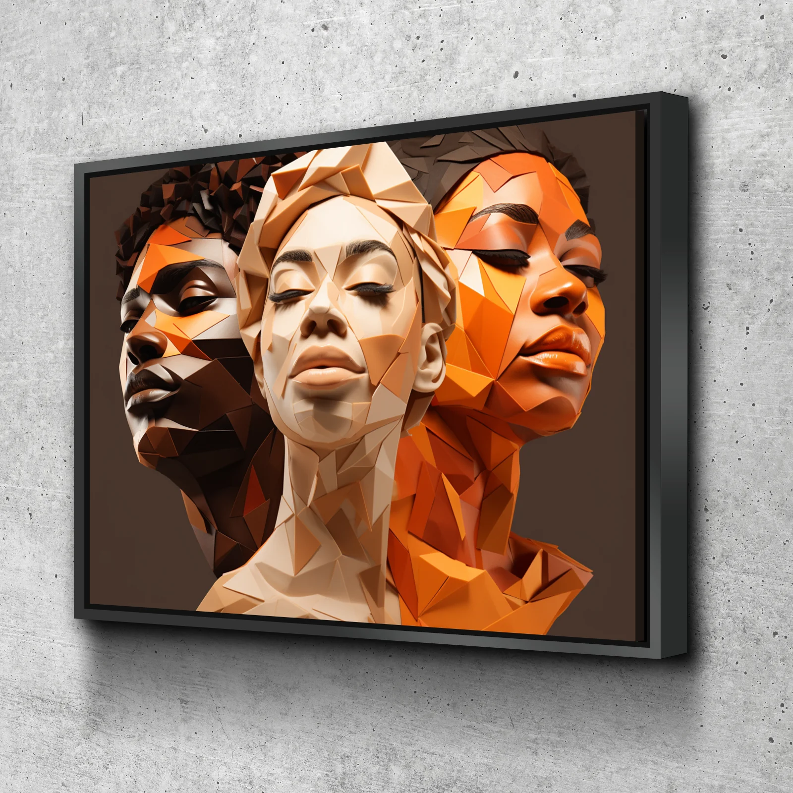 African American Wall Art | African Canvas Art | Canvas Wall Art | Black History Month Faces Canvas Art v6